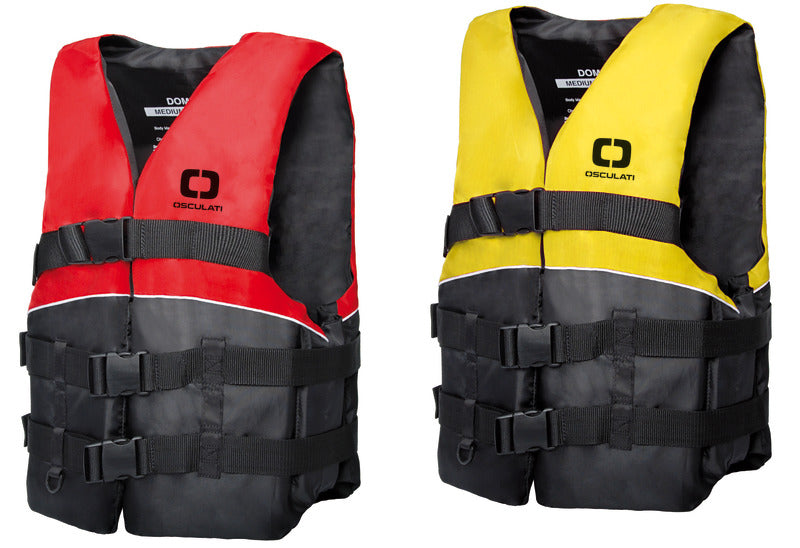 Dominator Ski 50 N svømmevest, fluorescerende gul/sort, M/L, over 60 kg