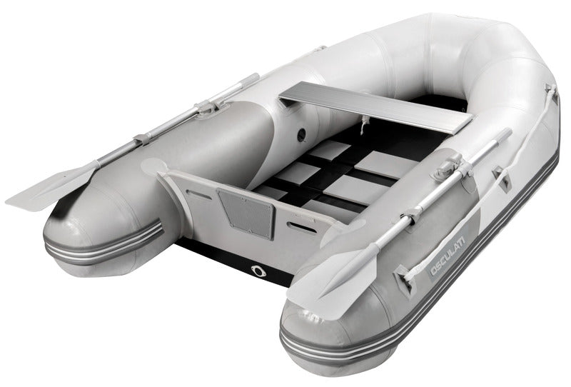 Sammenklappelig PVC-tender med tværgående lamelbund 2,10 m – 2 personer, maks. motor 3,5 HP