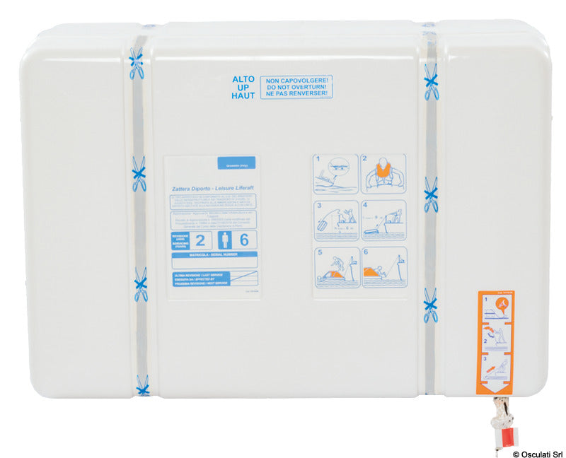 Oceanlife III redningsflåde til 6 personer i rigid ABS-container, DM219 OS
