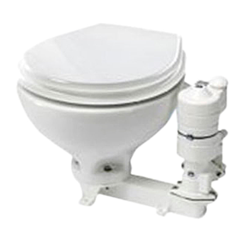 RM69 Toilette 24V mit großer Schüssel und Holzsitz* #110