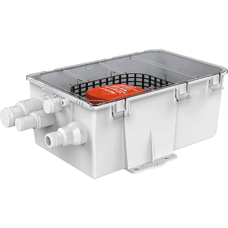 Seaflo Bruselæns 12V 600 GPH 38 l/min Ø19 mm