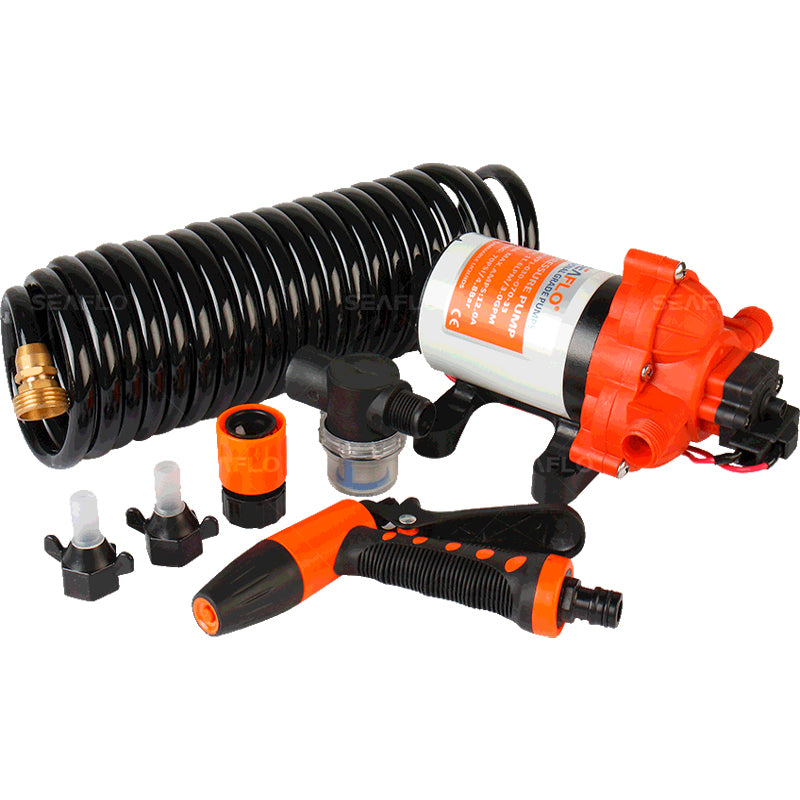 Seaflo Washdown spulesæt 12V 5,5 GPM 70 psi