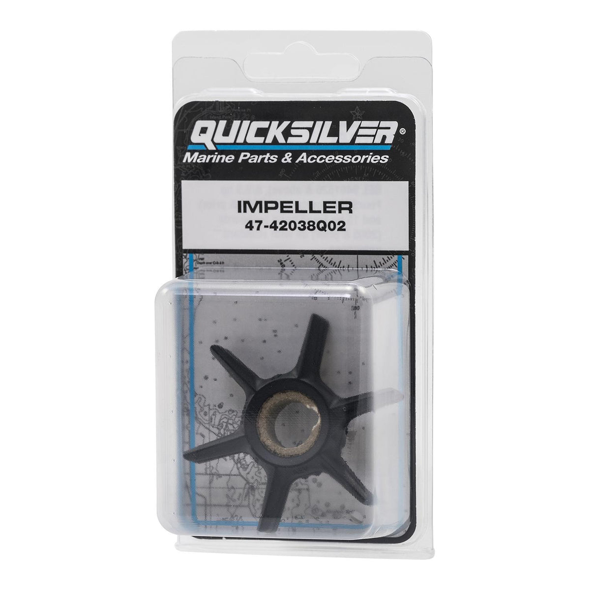 Quicksilver vandpumpeimpeller 47-42038Q02 med seks vinger