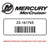 Mercury Marine bøsning 23-161765 til powertrim og spændebeslag