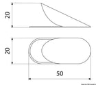 Selbsttragendes Lüftungssegel für Seitenfenster 30–40 cm