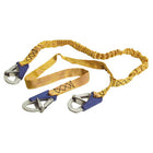 Euro Spring Line III elastisk sikkerhedsline med 3 karabinhager