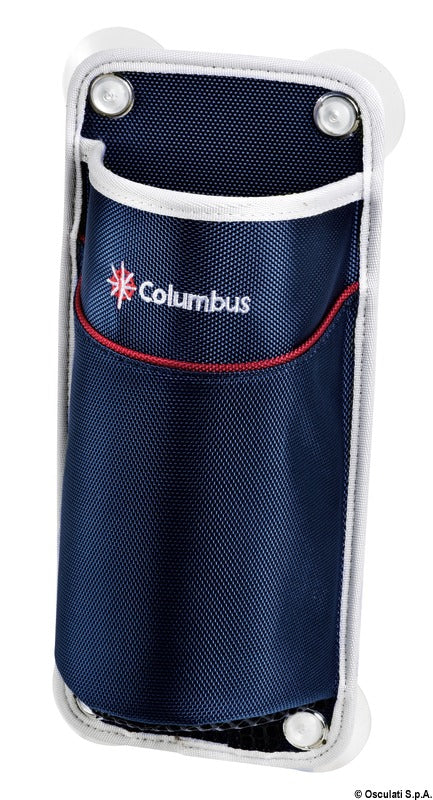 Columbus holder til spilhåndtag i Cordura 1680, 150 × 280 mm, blå/blå med rød tråd