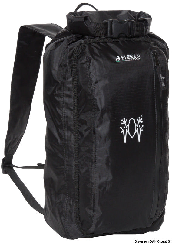 Amphibious X-Light Pack vandtæt rygsæk, 10 l, sort/grå