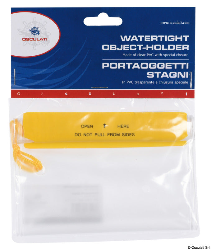 Vandtæt dokumentlomme i transparent PVC 267 × 343 mm