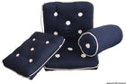 Water-repellent and UV-resistant cotton cushion, simple, blue, 430 × 350 mm