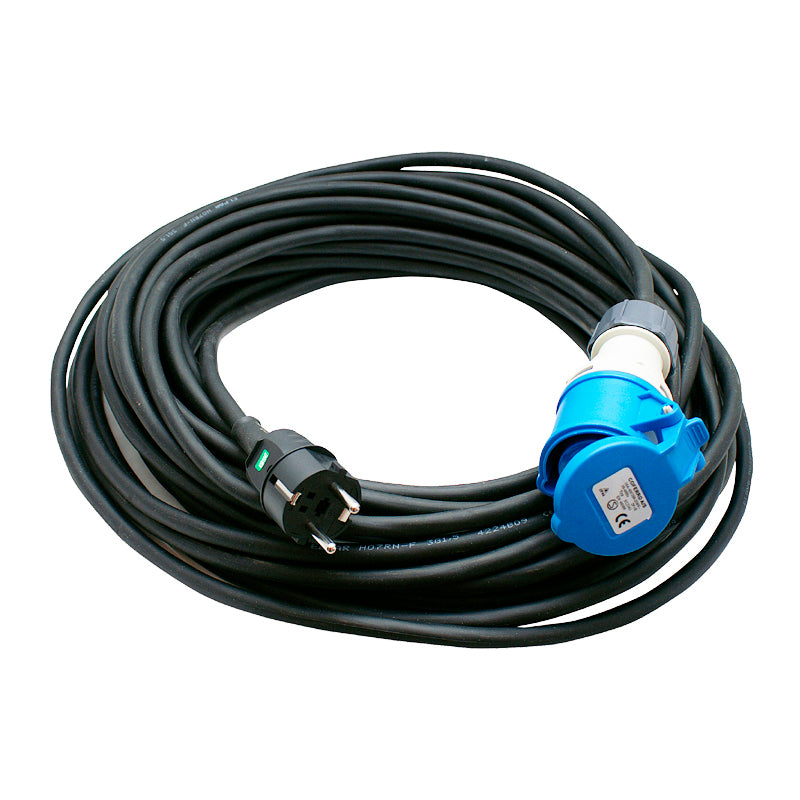 Shore power cable 3x2.50mm² 25m assembled w/CEE female &amp; Shuko male