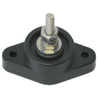 Single black terminal block 190A Ø8 mm small base