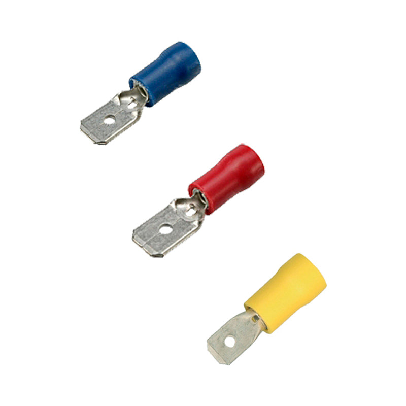 Fladstik han blå 1,5-2,5 mm² 6,3x0,8 mm