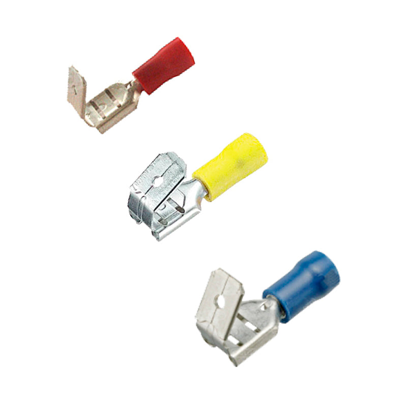 Fladstik med fordeler gul 4,0-6,0 mm² 6,3x0,8