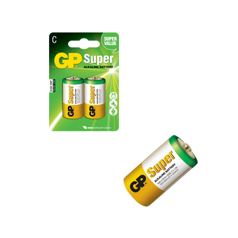 GP Super Alkaline 2er-Pack LR 14 - C 1,5 V 25,4 x 49,5 mm