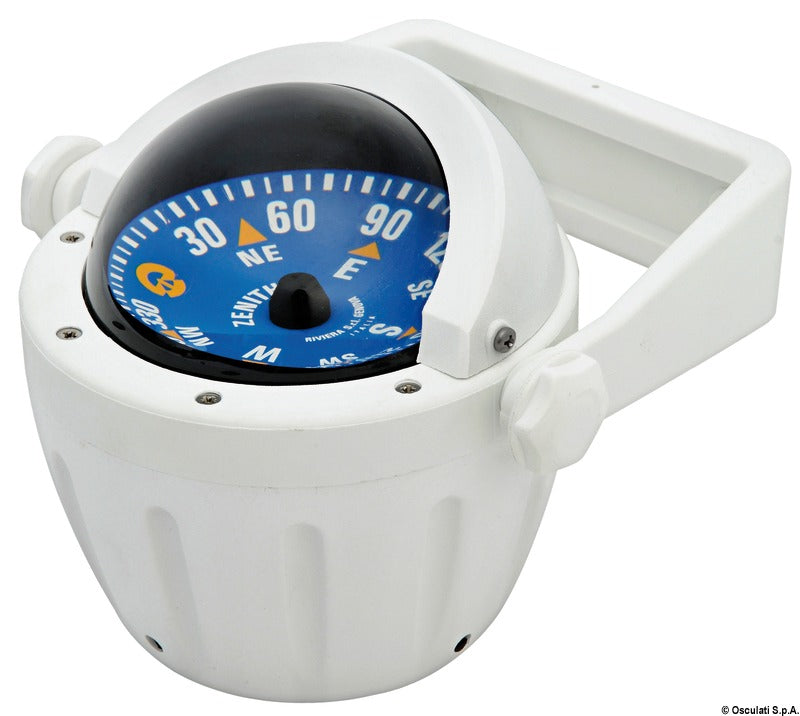 Riviera Zenith BZ2 3″ high-speed-marinekompas med beslag – blå/hvid