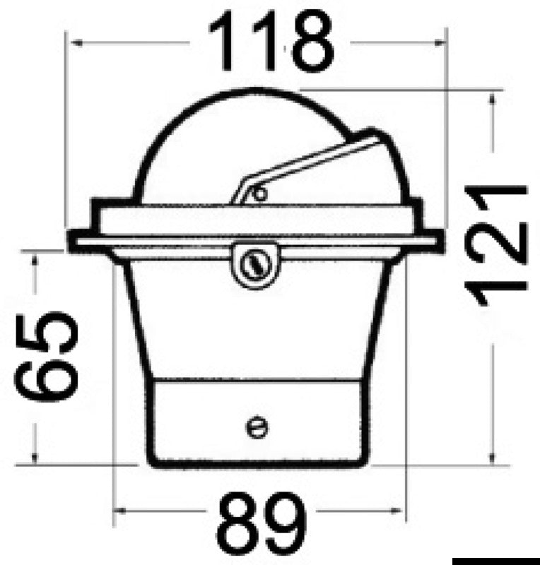 Riviera Zenith BZ1 SLIM 3″ indbygningskompas, sort hus, sort frontaflæst kompasrose, 12 V