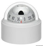 Riviera Stella 2½″ magnetic compass, BS1 surface mount, white/white