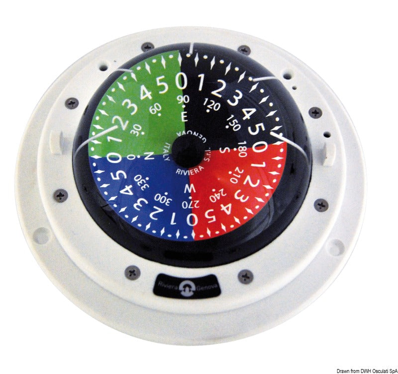 Riviera Zenith BZT 3″ taktisk regattakompas, hvid