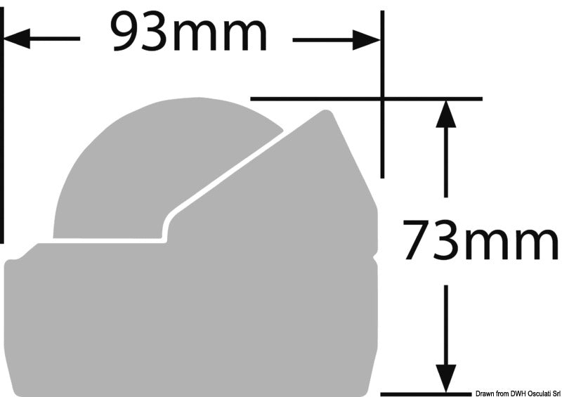 Ritchie Explorer marinekompas 70 mm, overflademonteret, sort/sort