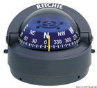 Ritchie Explorer marine compass, 70 mm, surface mount, gray/blue