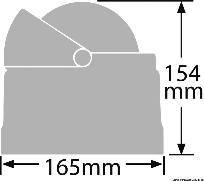 Ritchie Navigator 4½″ marinekompas, piedestalmonteret, rustfrit hus/sort rose