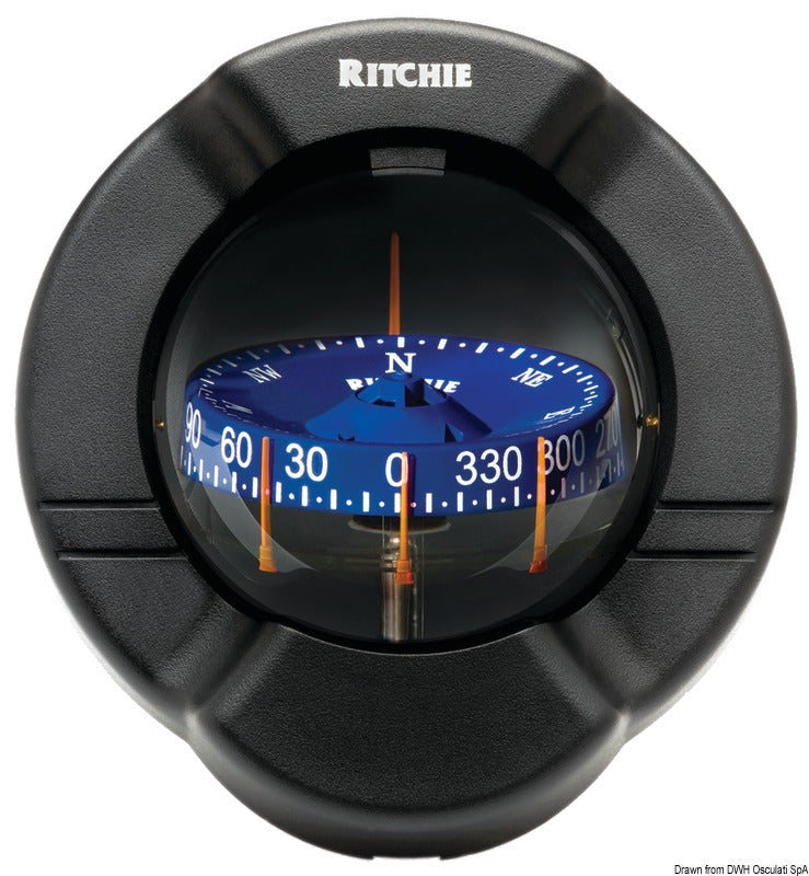 Ritchie Venture SR-2 skotkompas 3¾″ sort/blå