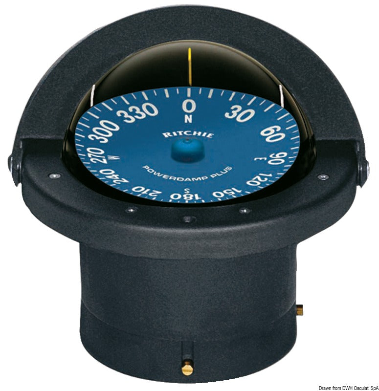 Ritchie SuperSport indbygningskompas 4½", sort/blå