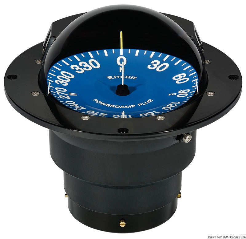 Ritchie SuperSport SS-5000 indbygningskompas 5", sort/blå
