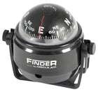Finder Marinekompass 2″ mit Montagebügel – schwarz/schwarz