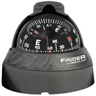 Surface-mounted marine compass 67 mm – black/black