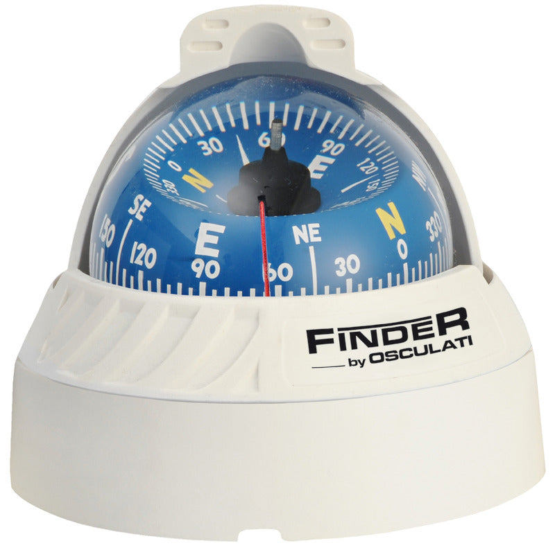 Finder påbygningskompas 2 5/8″, hvid/blå