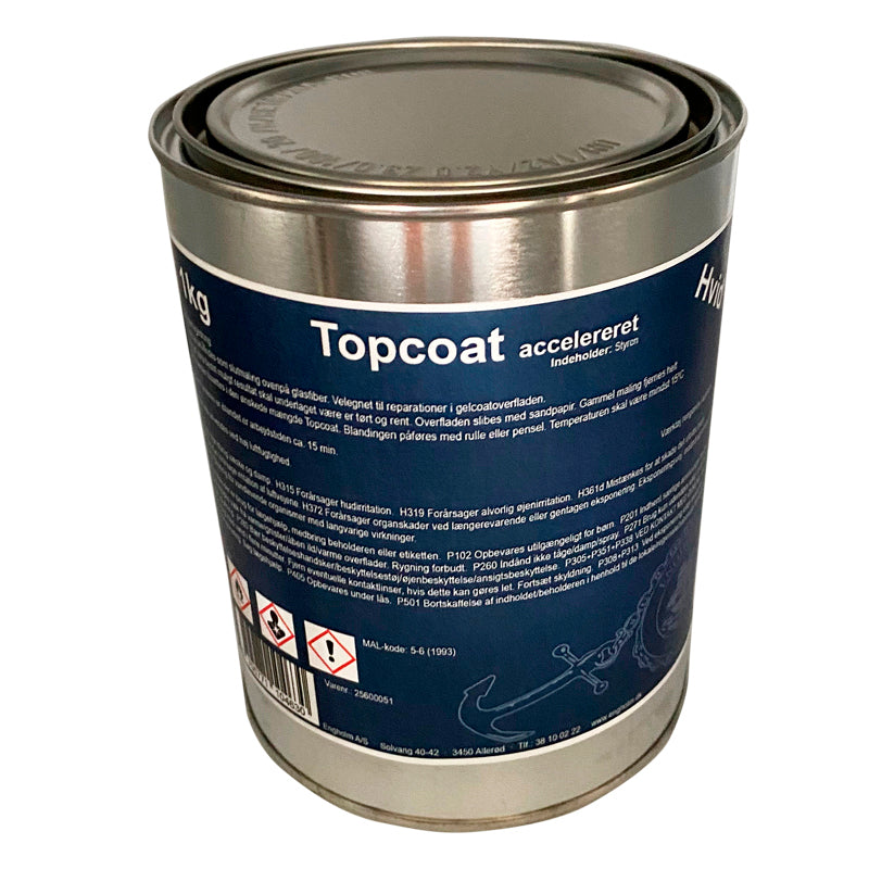 Topcoat with paraffin white 1 kg Color 10,000