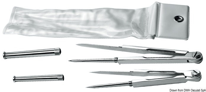 WEREIN kortpasser i forkromet messing, 140 mm – kort model