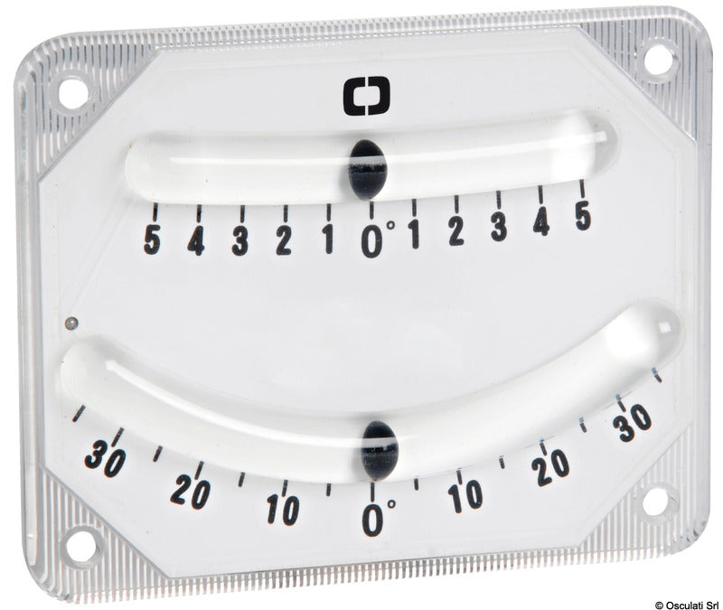 Osculati dobbelt libelle inklinometer 100x80 mm