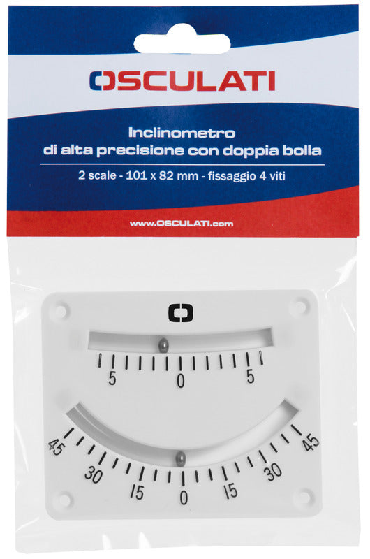 Osculati dobbelt boble inklinometer 101x82 mm