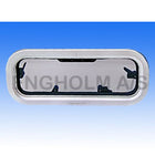 Aluminium-Bullauge 171 x 427 mm Öffnung, Ausschnitt 175 x 429 mm