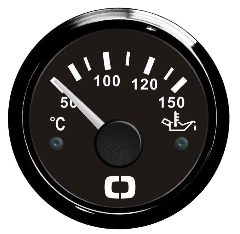 Olietemperaturmåler 50-150 °C sort/sort