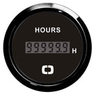 Digital timetæller med sort skive og sort instrumentring