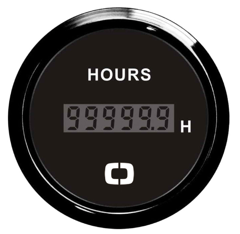 Digital timetæller sort med bagbelyst skive