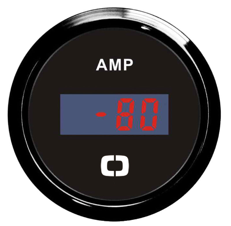 Digitalt amperemeter med shunt 8/32 V sort
