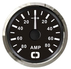 Analogt amperemeter med shunt ±80 A, sort skive og blank ramme