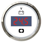 Digitalt voltmeter 8–32 V, hvid skive/blank frontring