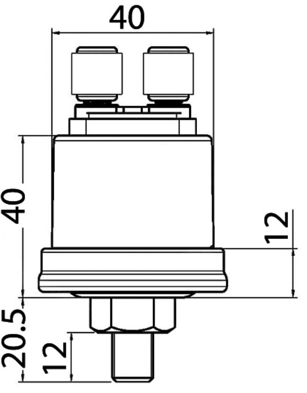 VDO olietryksgiver 10 bar M10x1 6-24 V