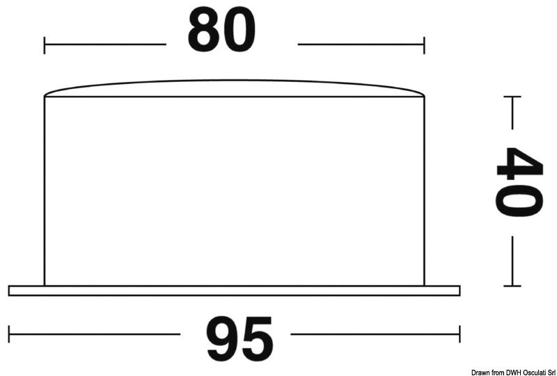 VION A80 termo-/hygrometer i spejlpoleret rustfrit stål