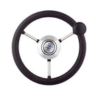 Steering wheel Stainless with knobs 280 mm