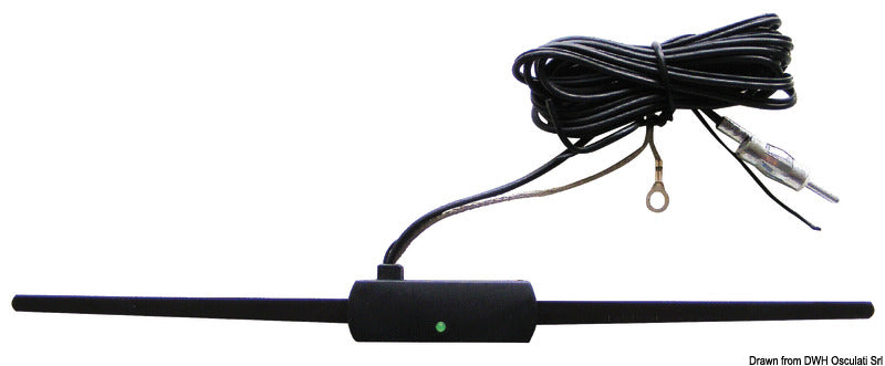Indvendig AM/FM-antenne med 2,20 m kabel, 76–110 MHz
