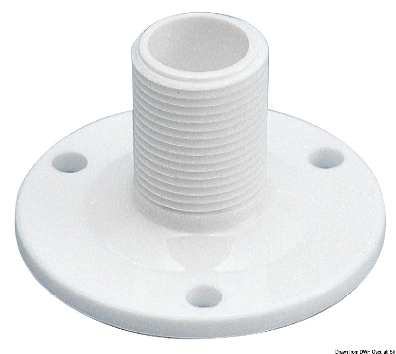 Glomex fast antennebase i forstærket nylon til VHF/GPS-antenner