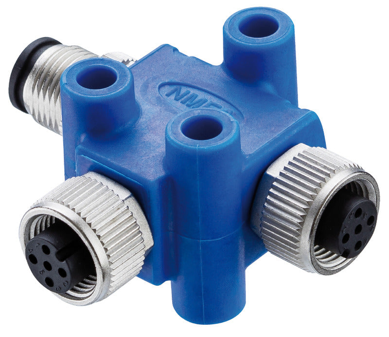 NMEA 2000-forbindelsesnode med 3 stik, 2 hun + 1 han