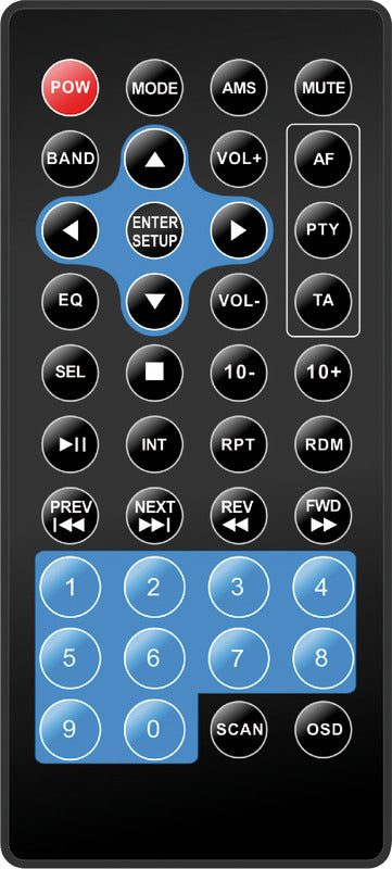 M3-TFT indbygningsradio til instrumentpanel med FM/DAB